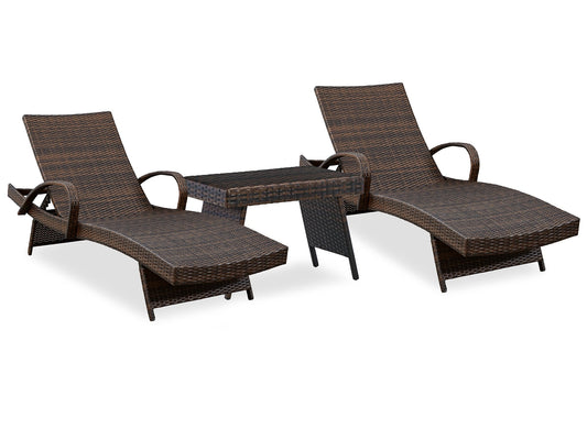 Kantana 2 Chaise Lounge Chairs with End Table Smyrna Furniture Outlet