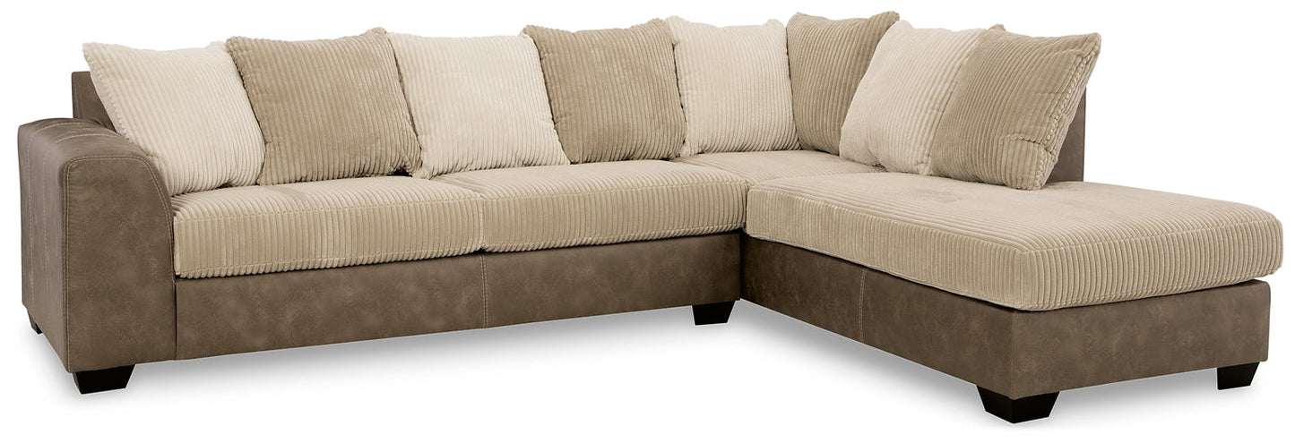 Keskin 2-Piece Sectional with Chaise Smyrna Furniture Outlet