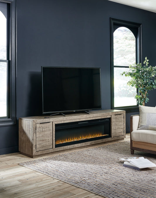Krystanza TV Stand with Electric Fireplace Smyrna Furniture Outlet