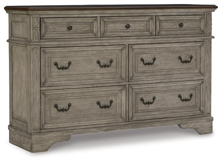 Lodenbay California King Panel Bed with Dresser Smyrna Furniture Outlet