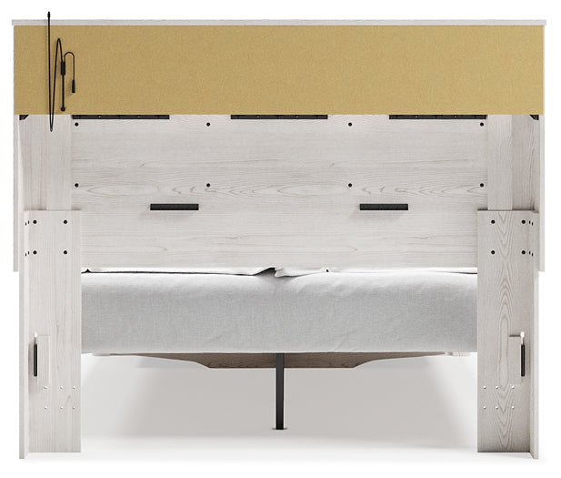 Altyra  Upholstered Bookcase Bed With Storage