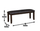 Ally Bench, Antique Charcoal