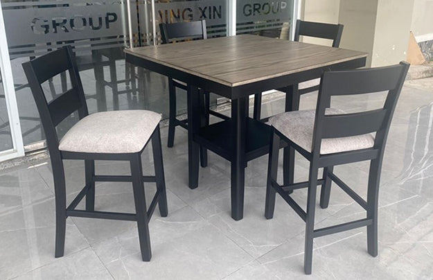 LESTER 5-PK CTR HT TABLE LIGHT GREY