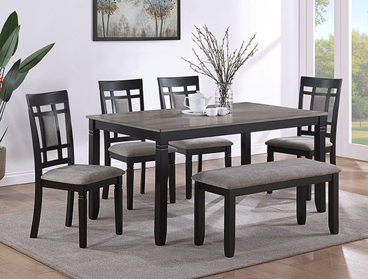 PAIGE 6-PC DINETTE SET WITH BENCH