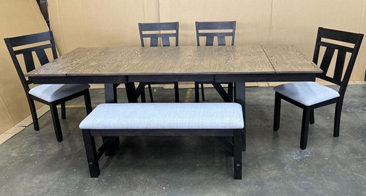 MARIBELLE WHEAT CHARCOAL DINING