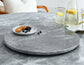 Kaza 18-inch Gray Marble Lazy Susan