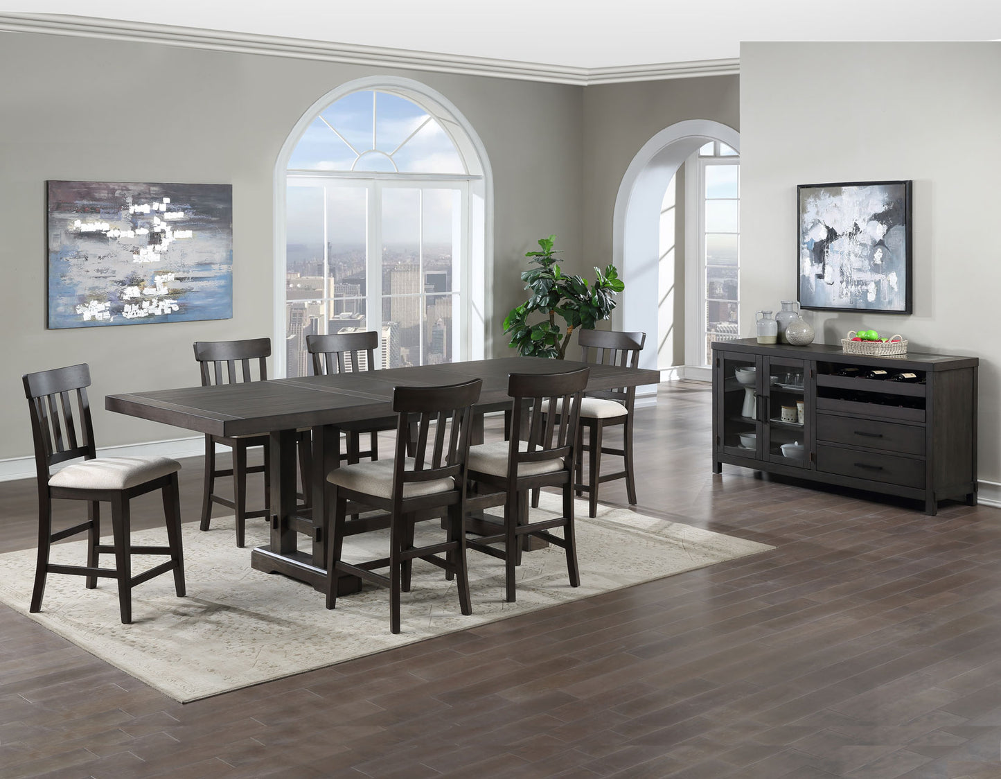 Napa 5-Piece Counter Dining Set
(Counter Table & 4 Counter Chairs)