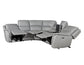 Alexandria Leather 6-Piece Power Reclining Set, Stone