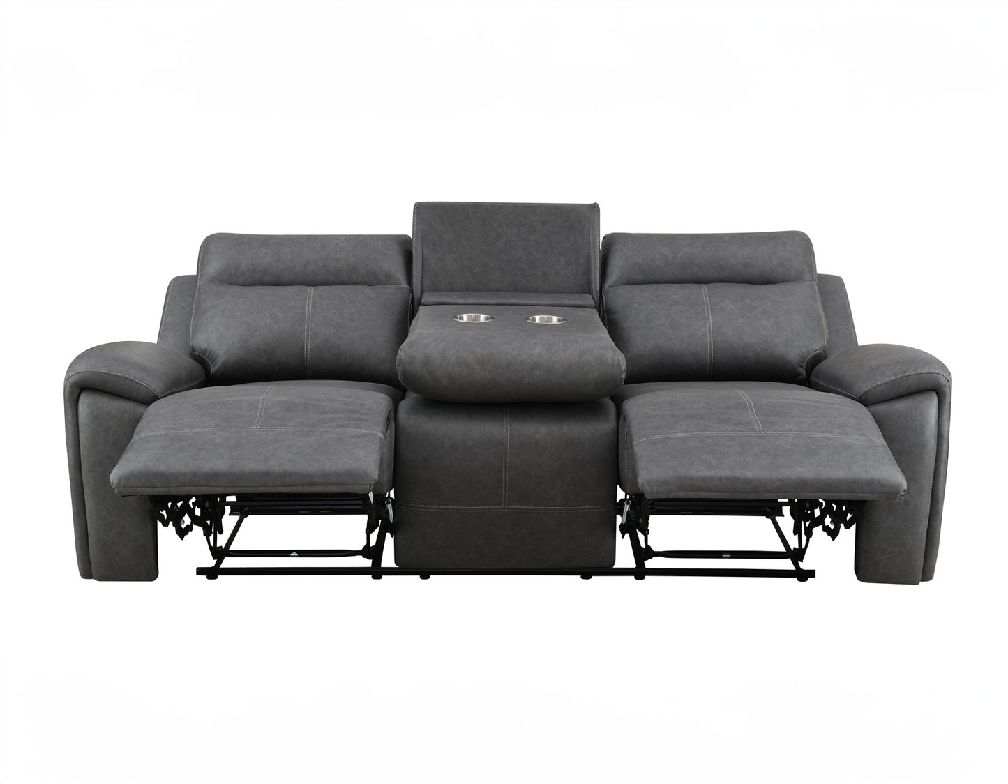 Gaston Manual Reclining Sofa with Drop-Down Console