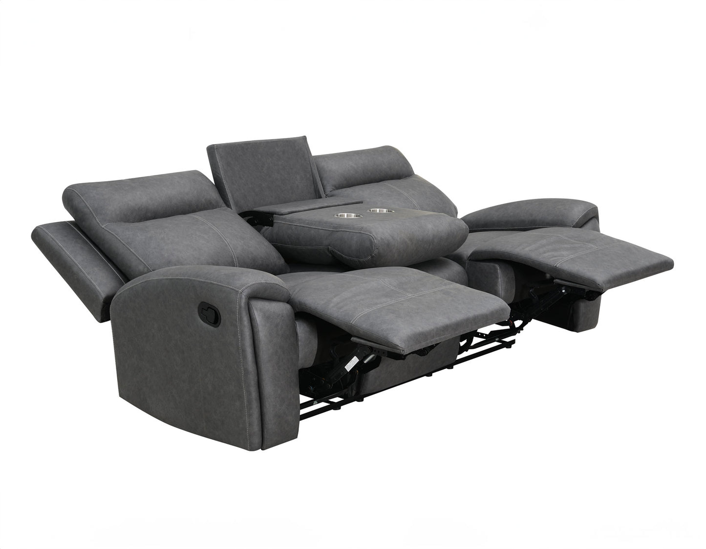 Gaston Manual Reclining Sofa with Drop-Down Console