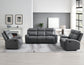 Gaston Manual Reclining Sofa with Drop-Down Console