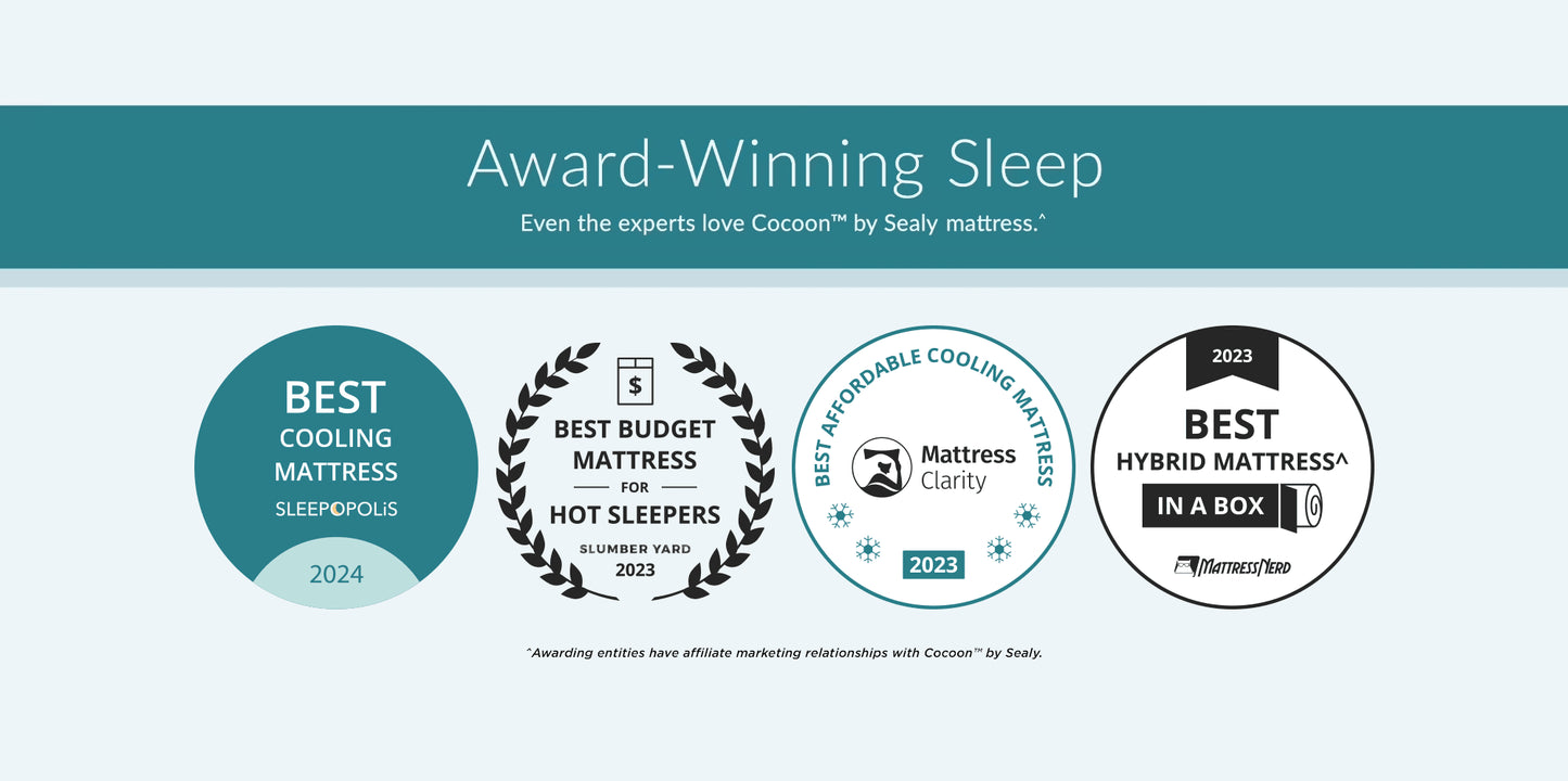Cocoon Chill Mattress - Hybrid
Foam + Springs - Queen